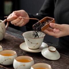高档汝窑茶具套装送领导长辈老师父亲客户公司商务礼