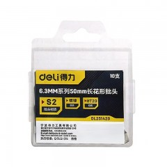 deli得力DL251410批头6.3mm花型