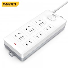 deli得力T820618延长线插座