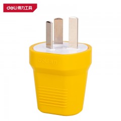 deli得力T18297电源插头三插