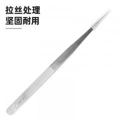 deli得力DL396201镊子140mm尖头不锈钢