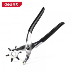 deli得力DL1919C光柄打孔钳9寸6圆孔(银)