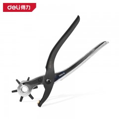 deli得力DL1919C光柄打孔钳9寸6圆孔(银)