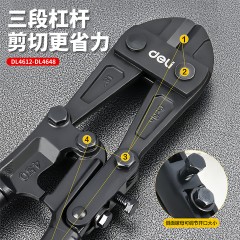 deli得力DL4608G工业级断线钳8寸(红)(把)