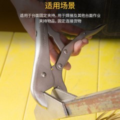 deli得力DL20016铁皮大力钳10寸(银)(把)