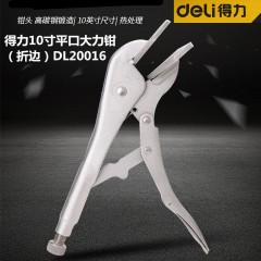 deli得力DL20016铁皮大力钳10寸(银)(把)