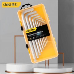 deli得力DL230419加长球头内六角组套9件套盒装