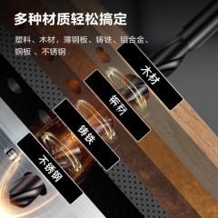 deli得力DH-MHZ065-W1直柄麻花钻6.5mm