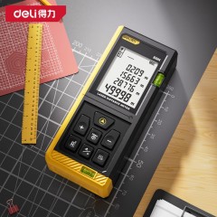 deli得力DL4171激光测距仪120m大屏双水泡