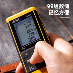 deli得力DL331120激光测距仪120m大屏语音锂电