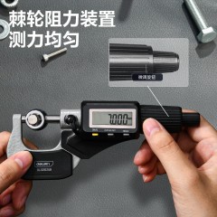deli得力DL321025B数显外径千分尺