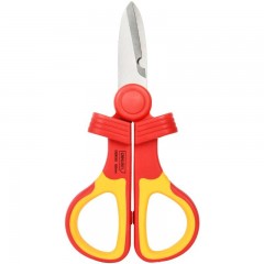 deli得力DQ90301_绝缘电工剪160mm