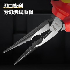 deli得力DL512108绝缘省力型尖嘴钳8寸