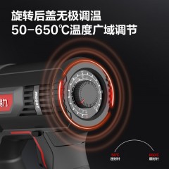 deli得力DL391320高寿命无极可调恒温热风枪2000W