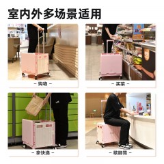 deli得力DL431004B折叠拉杆车